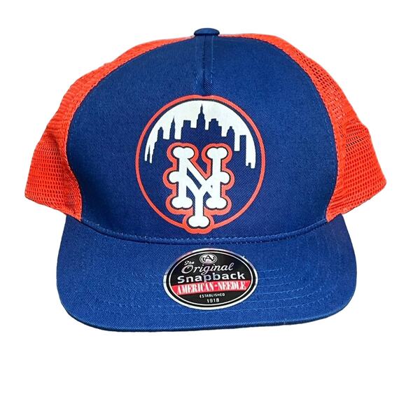 Cooperstown Collection American Needle New York Mets Mesh Trucker Hat NWT - Picture 1 of 7